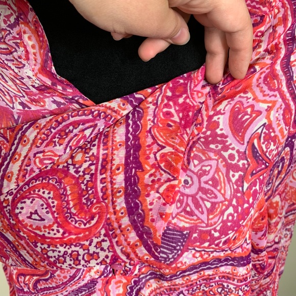 Liz Claiborne Paisley button blouse - Picture 5 of 8